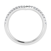 14K Witgouden Diamanten Eternity Ring V-vorm - 20008033 14K Witgouden Diamanten Eternity Ring V-vorm - 20008033