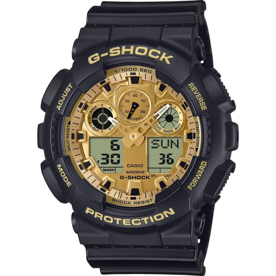 G-Shock Classic Style GA-100GGB-1A9ER Black and Gold - 20008081 G-Shock Classic Style GA-100GGB-1A9ER Black and Gold - 20008081