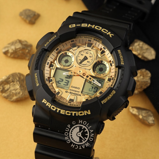 G-Shock Classic Style GA-100GGB-1A9ER Black and Gold - 20008081 G-Shock Classic Style GA-100GGB-1A9ER Black and Gold - 20008081