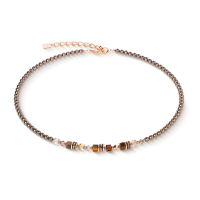 Necklace Princess Earth Glow rose gold-brown - 20008276