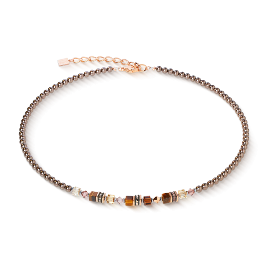 Necklace Princess Earth Glow rose gold-brown - 20008276