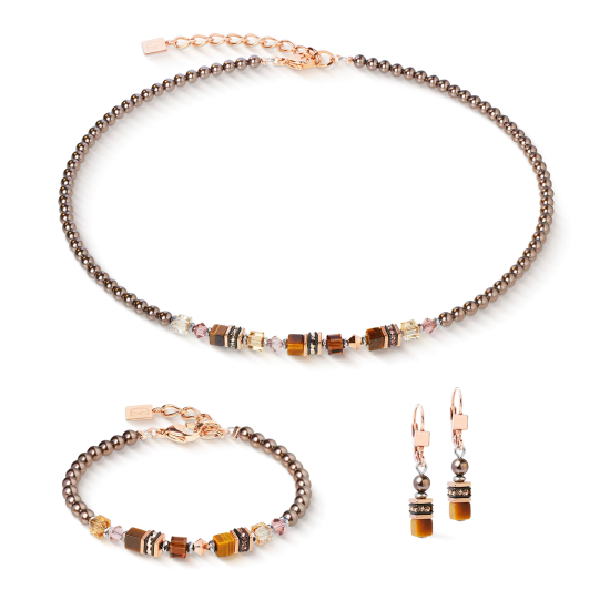 Necklace Princess Earth Glow rose gold-brown - 20008276