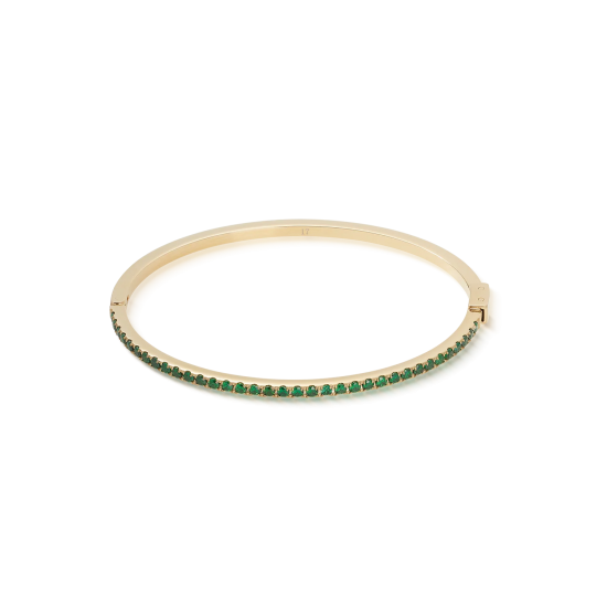 Eternal Love bangle gold-green - 20008278
