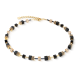 GeoCUBE® necklace Onyx black-gold - 20008281