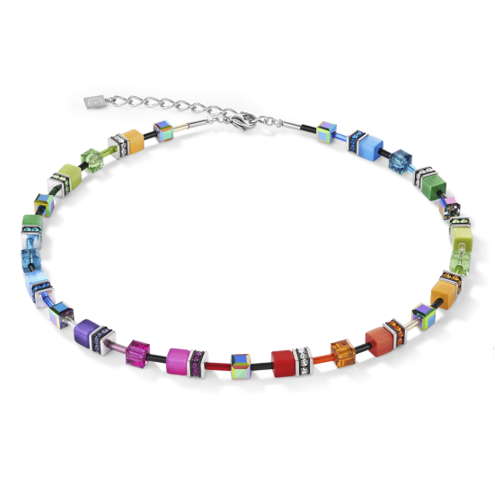 GeoCUBE® Ketting klassieke polaris & strass multicolor - 20008285