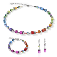 GeoCUBE® Ketting klassieke polaris & strass multicolor - 20008285