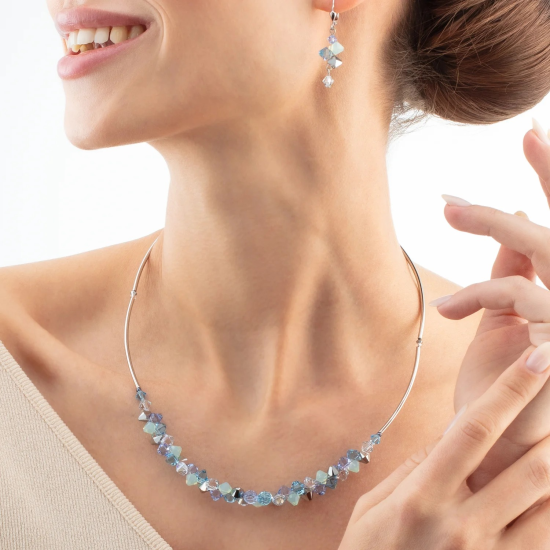 Necklace Dancing Crystals silver-blue - 20008288 Necklace Dancing Crystals silver-blue - 20008288