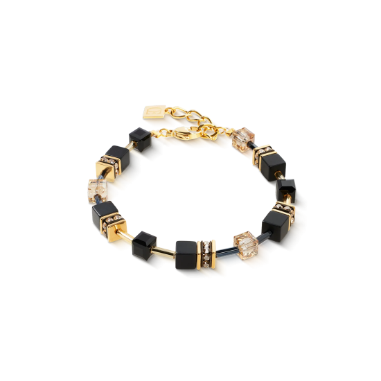 GeoCUBE® bracelet onyx black-gold - 20008295
