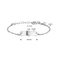 graveerarmband plaat 5,0 mm 11 + 2 cm - 20008396