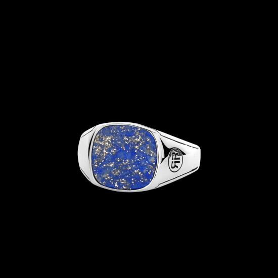 Silver Ring Square Lapis - 20008409