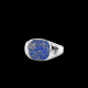 Silver Ring Square Lapis - 20008409