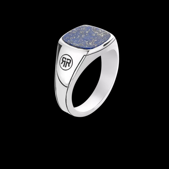 Silver Ring Square Lapis - 20008409