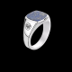 Silver Ring Square Lapis - 20008409