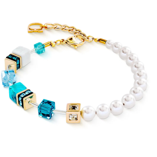 Coeur de Lion GeoCube Precious Fusion Pearls-armband - 20008615