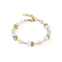 GeoCUBE® Iconic Nature bracelet gold white - 20008618 GeoCUBE® Iconic Nature bracelet gold white - 20008618