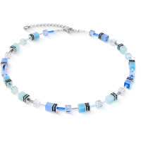 Coeur de Lion Collier GeoCube Aqua Blue 2838/10-2007 - 20008648 Coeur de Lion Collier GeoCube Aqua Blue 2838/10-2007 - 20008648