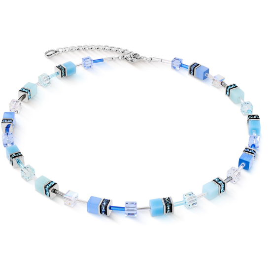 Coeur de Lion Collier GeoCube Aqua Blue 2838/10-2007 - 20008648