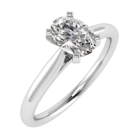 14k Lab Diamanten Ring Witgoud - 20009147