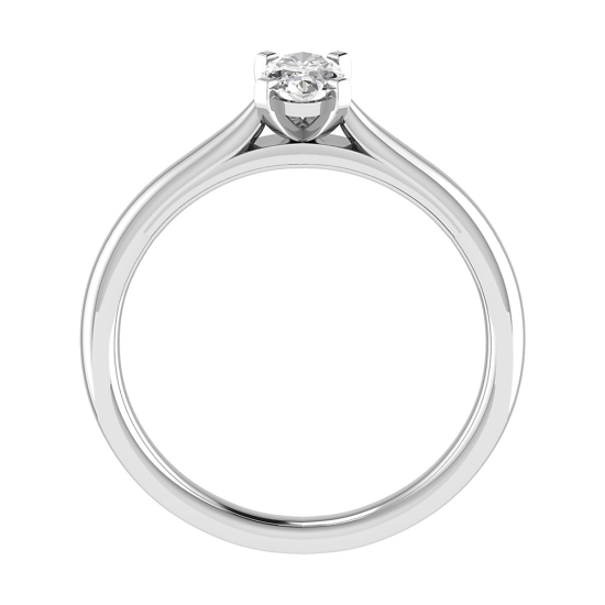 14k Lab Diamanten Ring Witgoud - 20009147