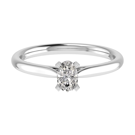 14k Lab Diamanten Ring Witgoud - 20009147