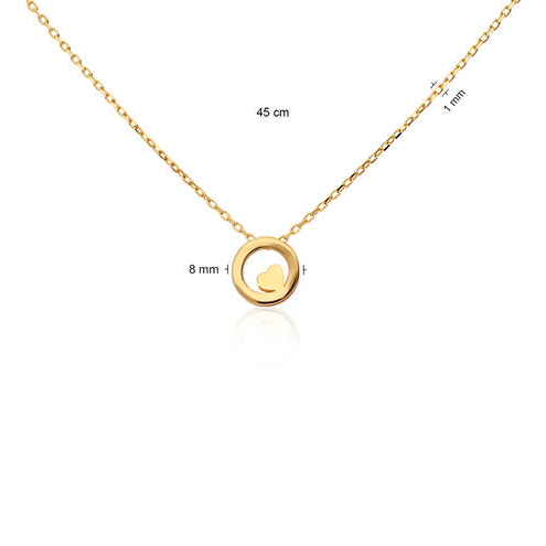 Collier hart in cirk - 20009393
