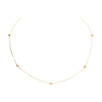 Collier - Bolletjes - Anker - 14k Goud - 60cm - 20009396