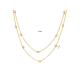 Collier Dubbel met Blokjes - 20009397