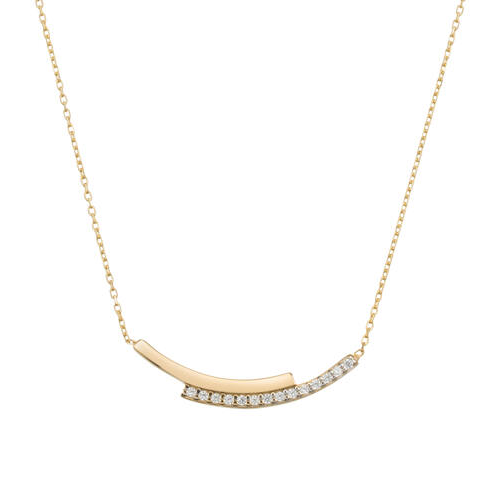 Collier Dubbel Staafje - 14k Goud - 45cm - 20009398 Collier Dubbel Staafje - 14k Goud - 45cm - 20009398