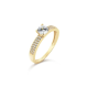 Ring CZ Solitaire Pave GG - 20009451