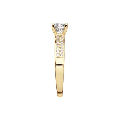Ring CZ Solitaire Pave GG - 20009451
