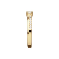Ring CZ Solitaire Pave GG - 20009453