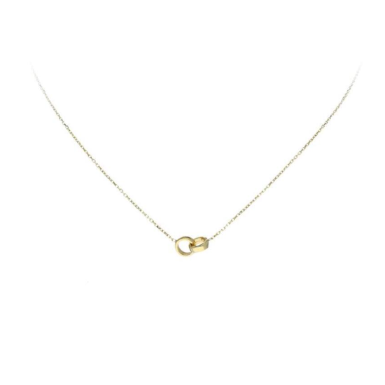 Collier - Twee open Cirkels - 20009494 Collier - Twee open Cirkels - 20009494