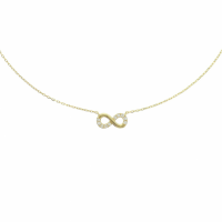 14K Gouden collier infinity zirkonia - 20007125 14K Gouden collier infinity zirkonia - 20007125