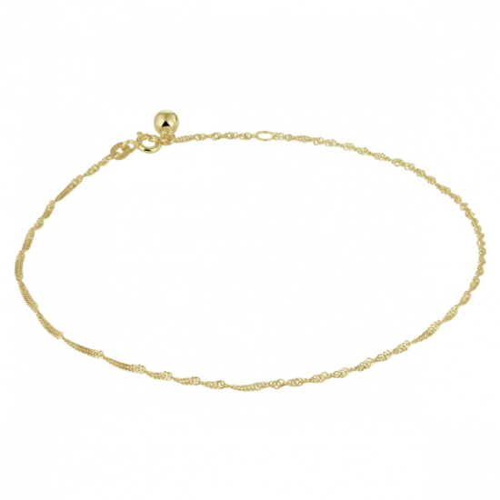 enkelbandje singapore 1,4 mm 24 - 26 cm - 20008954