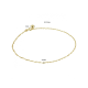 enkelbandje singapore 1,4 mm 24 - 26 cm - 20008954