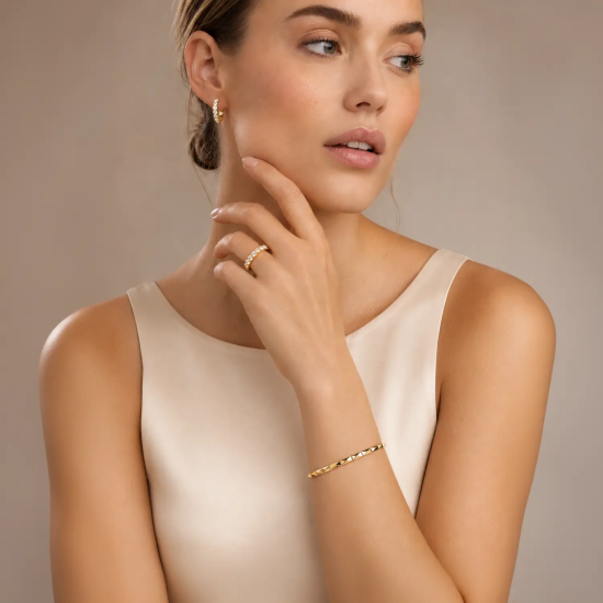 Eternal Love Bold Hoop Earrings Gold - 20009568