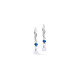 Coeur De Lion Drop Earrings Mosaic Sky Silver - 20009570