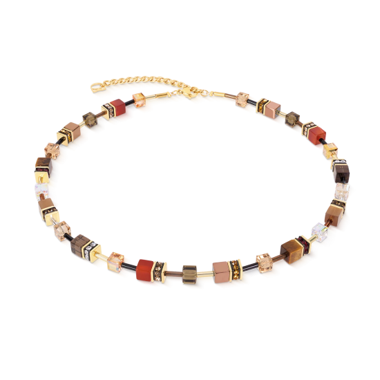 Coeur De Lion GeoCUBE® Iconic Precious Necklace Amber Glow - 20009582