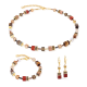 Coeur De Lion GeoCUBE® Iconic Precious Necklace Amber Glow - 20009582