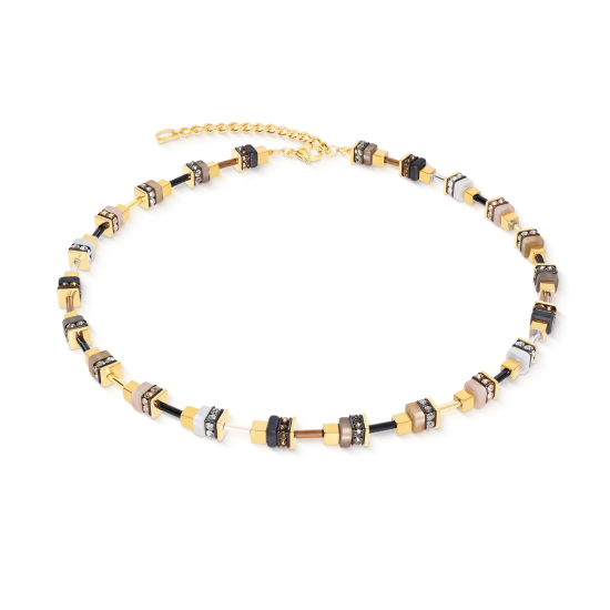 Coeur De Lion Necklace Urban Nature Cube beige-gold - 20009583