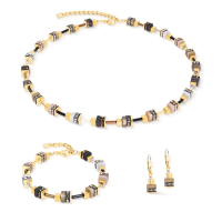 Coeur De Lion Necklace Urban Nature Cube beige-gold - 20009583 Coeur De Lion Necklace Urban Nature Cube beige-gold - 20009583