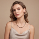 Coeur De Lion Necklace Urban Nature Cube beige-gold - 20009583