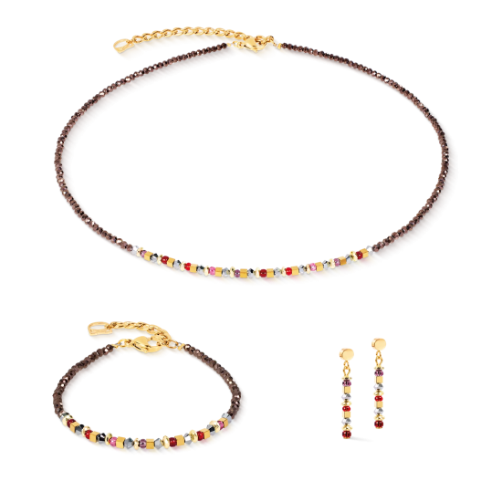 Coeur De Lion Necklace Golden Whisper brown-red - 20009584