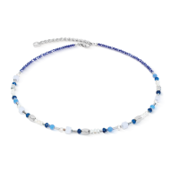 Coeur De Lion Necklace Mosaic Sky Silver - 20009589