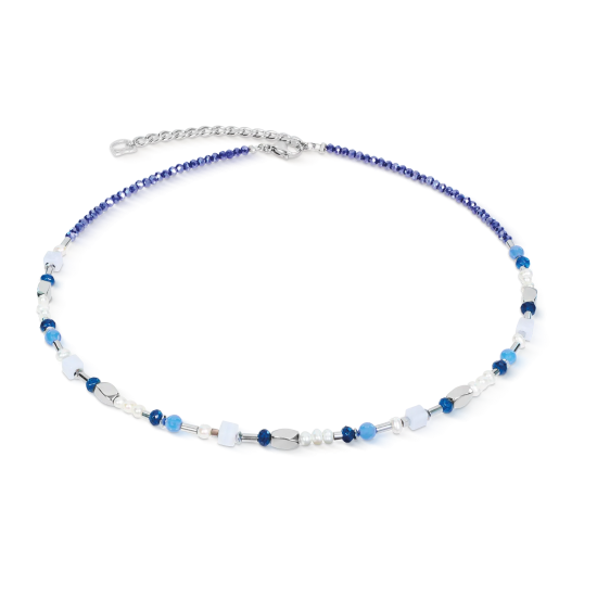 Coeur De Lion Necklace Mosaic Sky Silver - 20009589