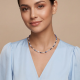 Coeur De Lion Necklace Mosaic Sky Silver - 20009589