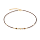 Coeur De Lion Necklace Cube Balance Golden Hazel - 20009590