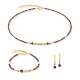 Coeur De Lion Necklace Cube Balance Golden Hazel - 20009590