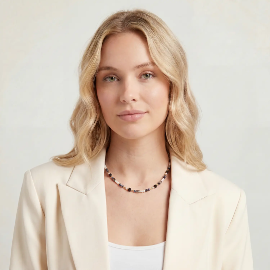 Coeur De Lion Necklace Mosaic Night Gold - 20009591