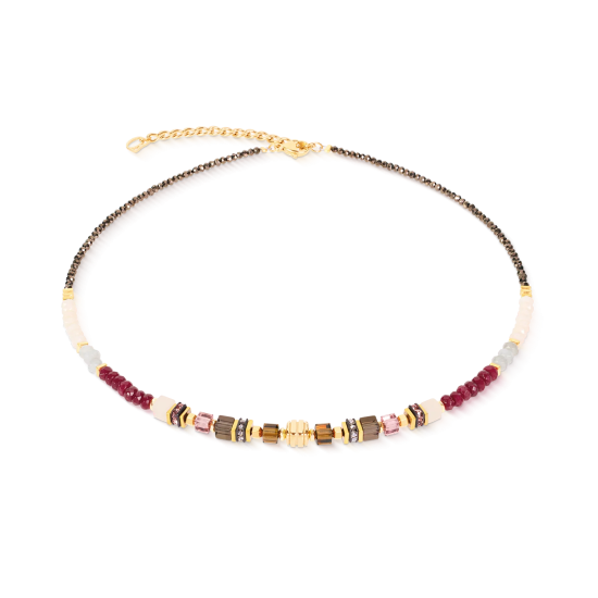 Coeur De Lion GeoCUBE® Precious Grace Necklace Rose Smoke - 20009592
